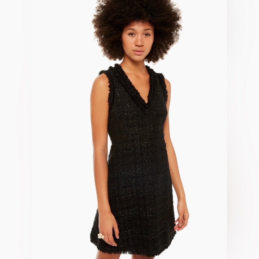 Kate Spade Tweed Black Sleeveless Dress